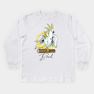 Pretty Cockatoo Kids Long Sleeve T-Shirt